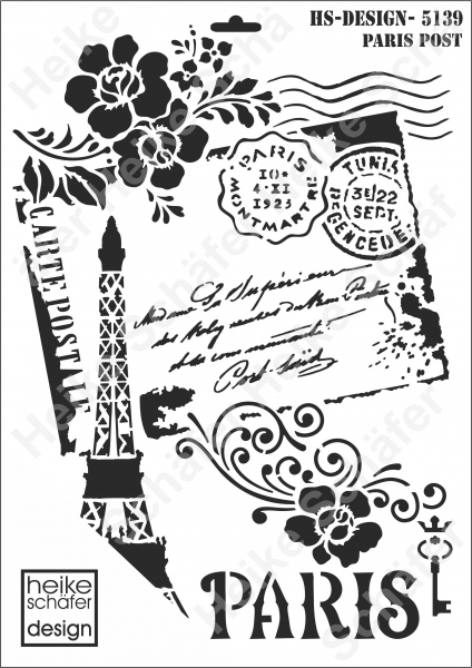 Schablone-Stencil A3 451-5139 Paris Post